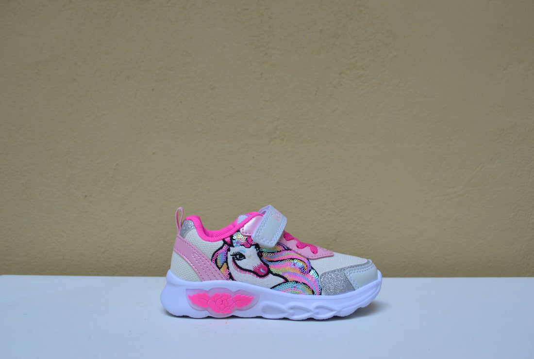Lelly Kelly Unicorn Light - Sneaker con Luci e Unicorno in Paillettes