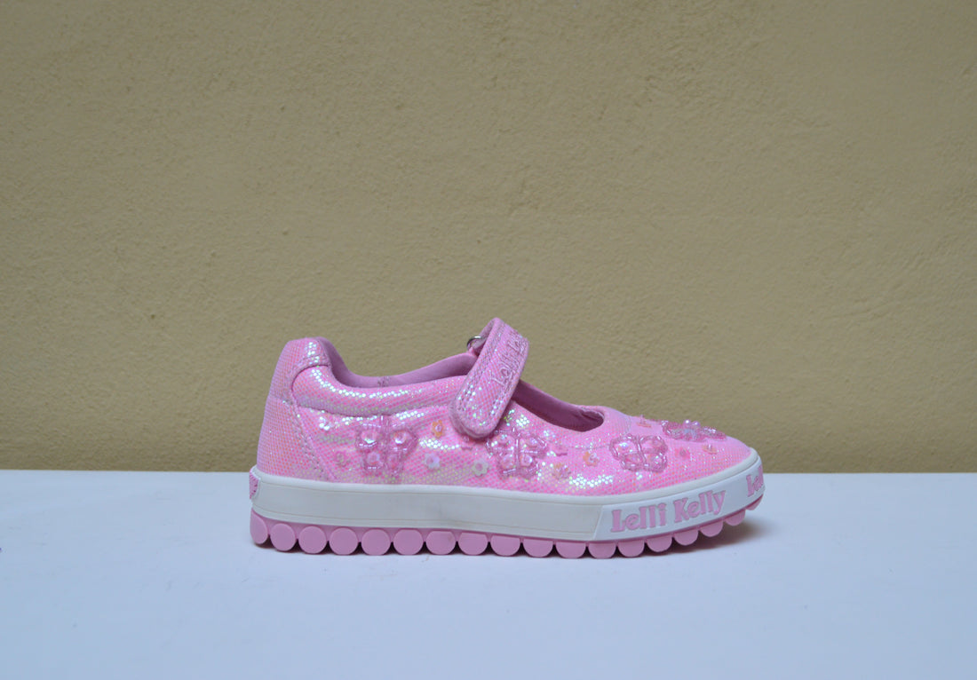 Lelly Kelly - Mary Jane Rosa con Farfalle in Perline