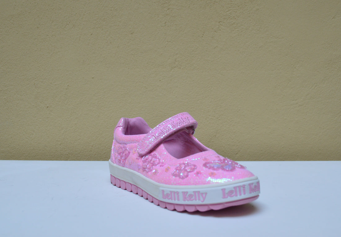 Lelly Kelly - Mary Jane Rosa con Farfalle in Perline