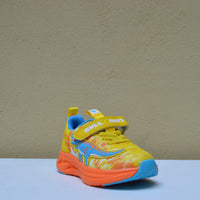 Bull Boys Dinosaur Lights - Sneaker Gialla e Arancio con Luci