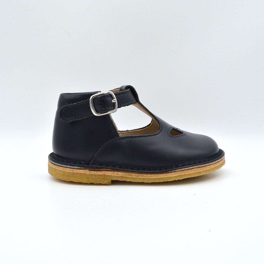 Mobi Dick | Sandaletto in pelle blu navy con cinturino