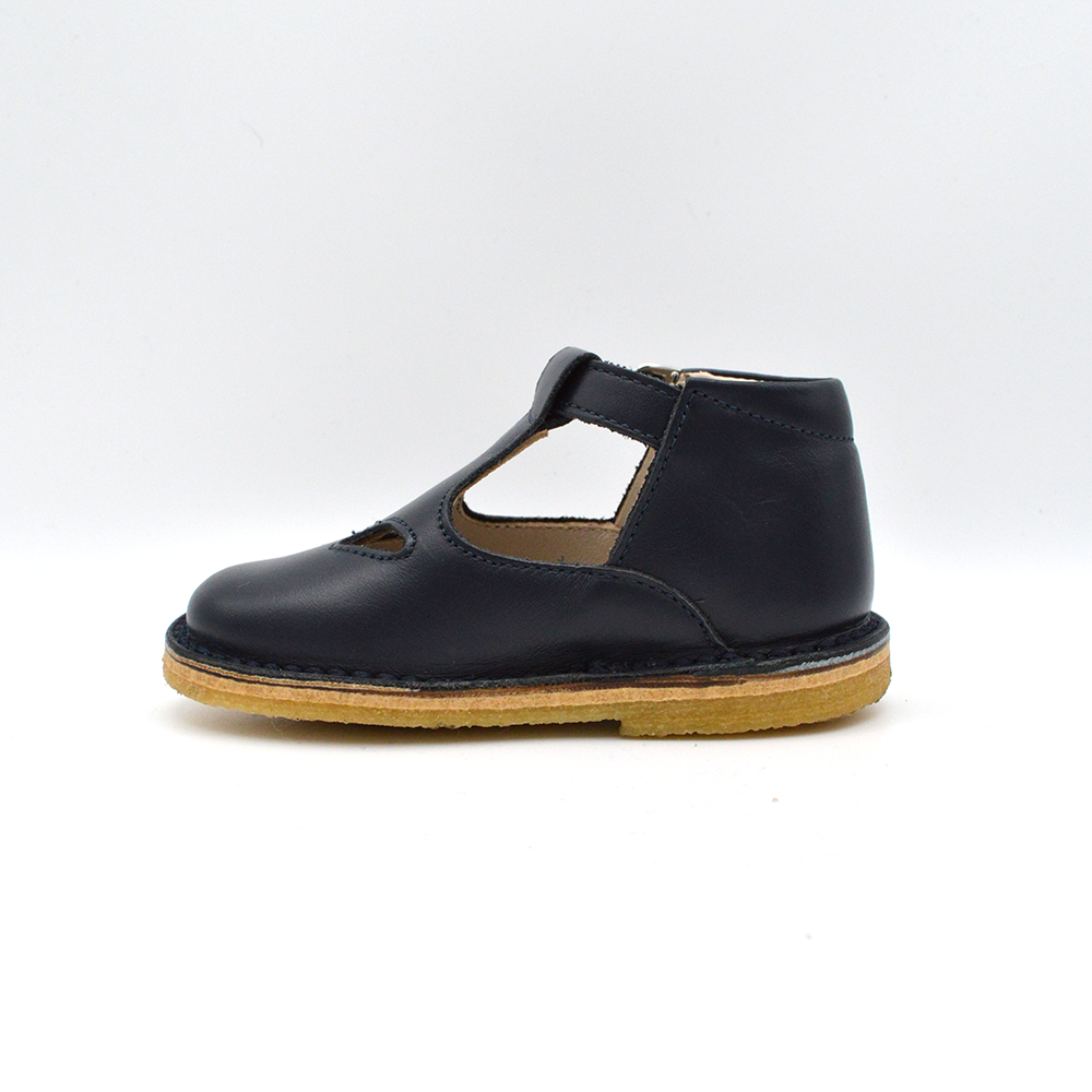 Mobi Dick | Sandaletto in pelle blu navy con cinturino