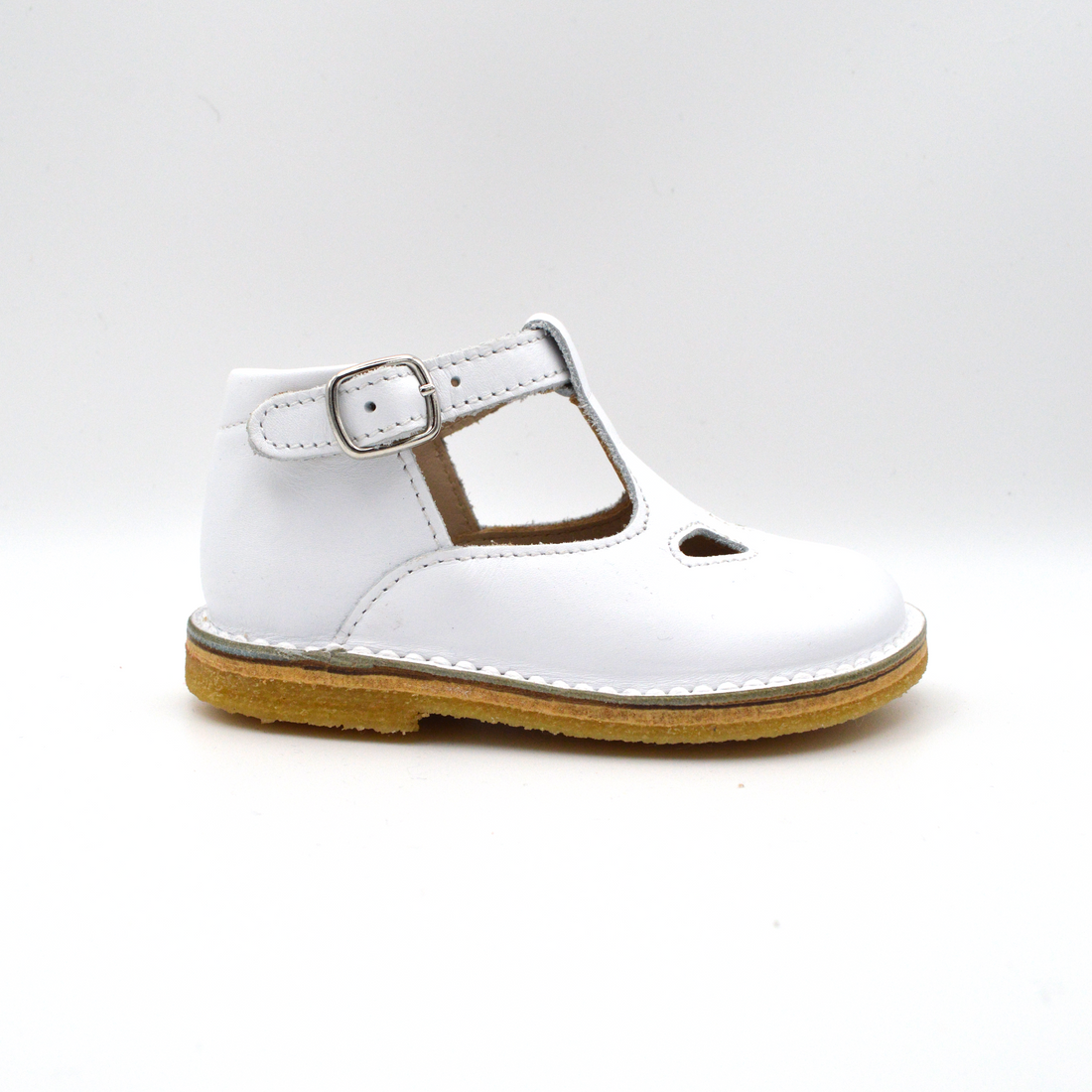 Mobi Dick | Sandaletto in pelle bianca con cinturino