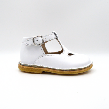 Mobi Dick | Sandaletto in pelle bianca con cinturino