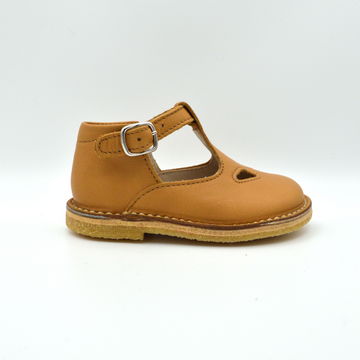Mobi Dick | Sandaletto in pelle camel con cinturino