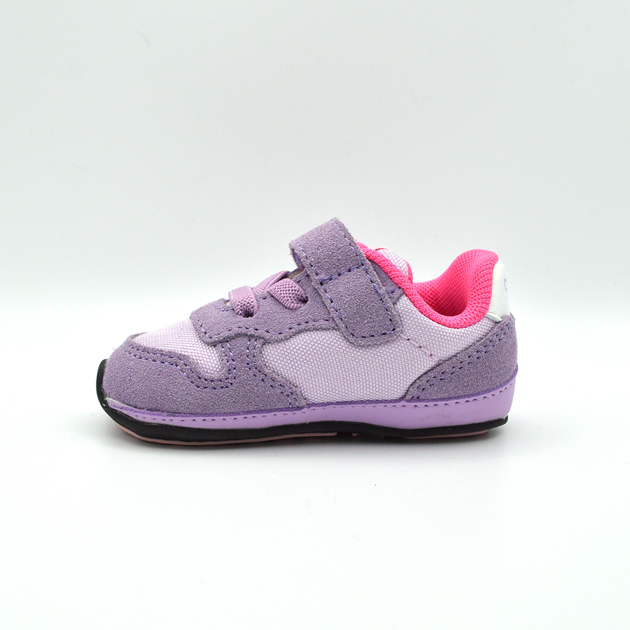 SUN68 | Sneaker baby lilla con velcro e lacci