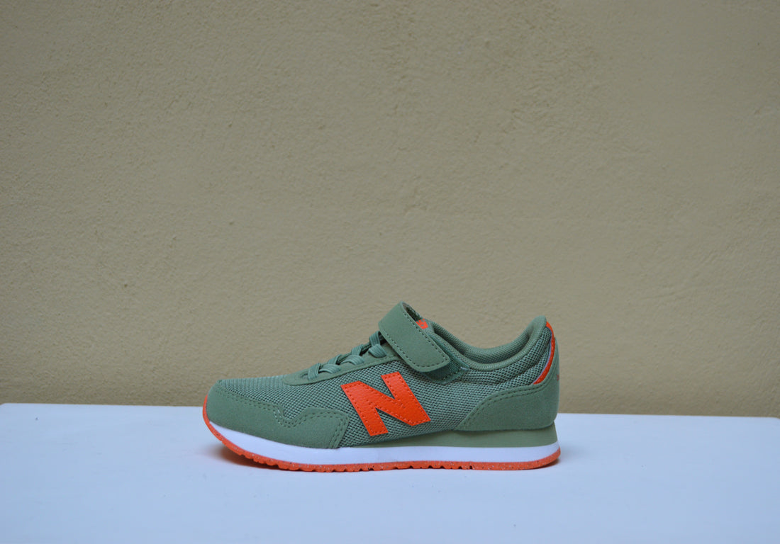 New Balance - Sneaker Verde Oliva e Arancio