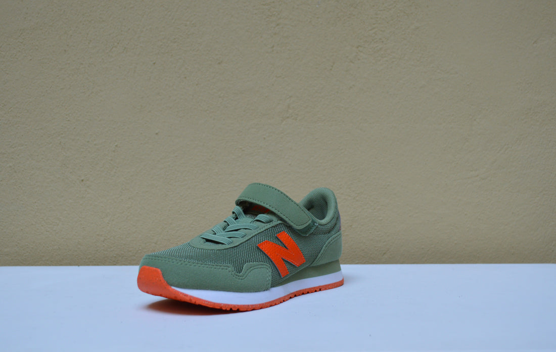 New Balance - Sneaker Verde Oliva e Arancio