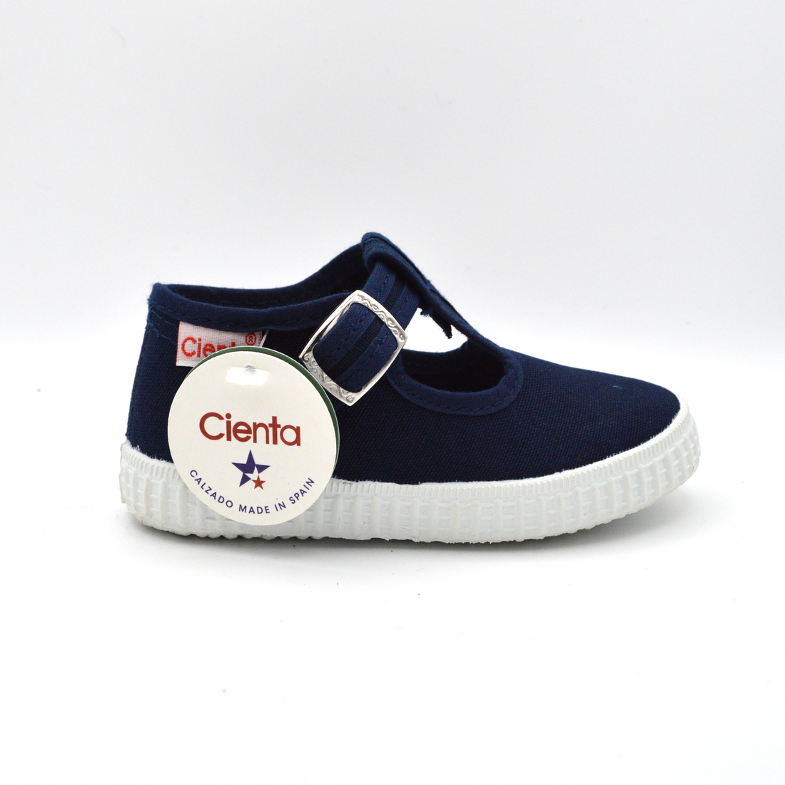 Cienta | Sandalo in tela blu navy