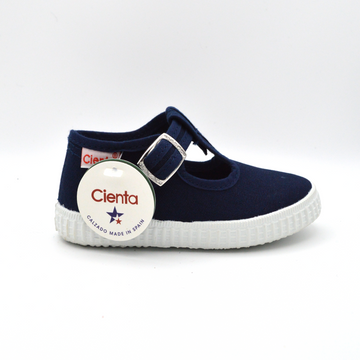 Cienta | Sandalo in tela blu navy