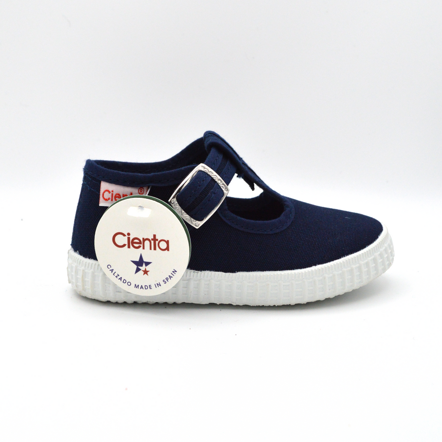 Cienta | Sandalo in tela blu navy