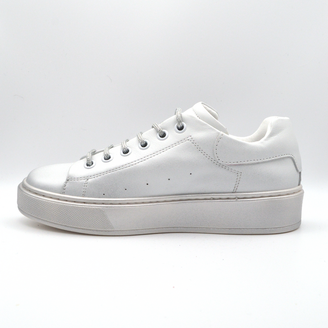 La Pregiata | Sneaker pelle argento