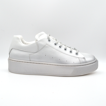 La Pregiata | Sneaker pelle argento