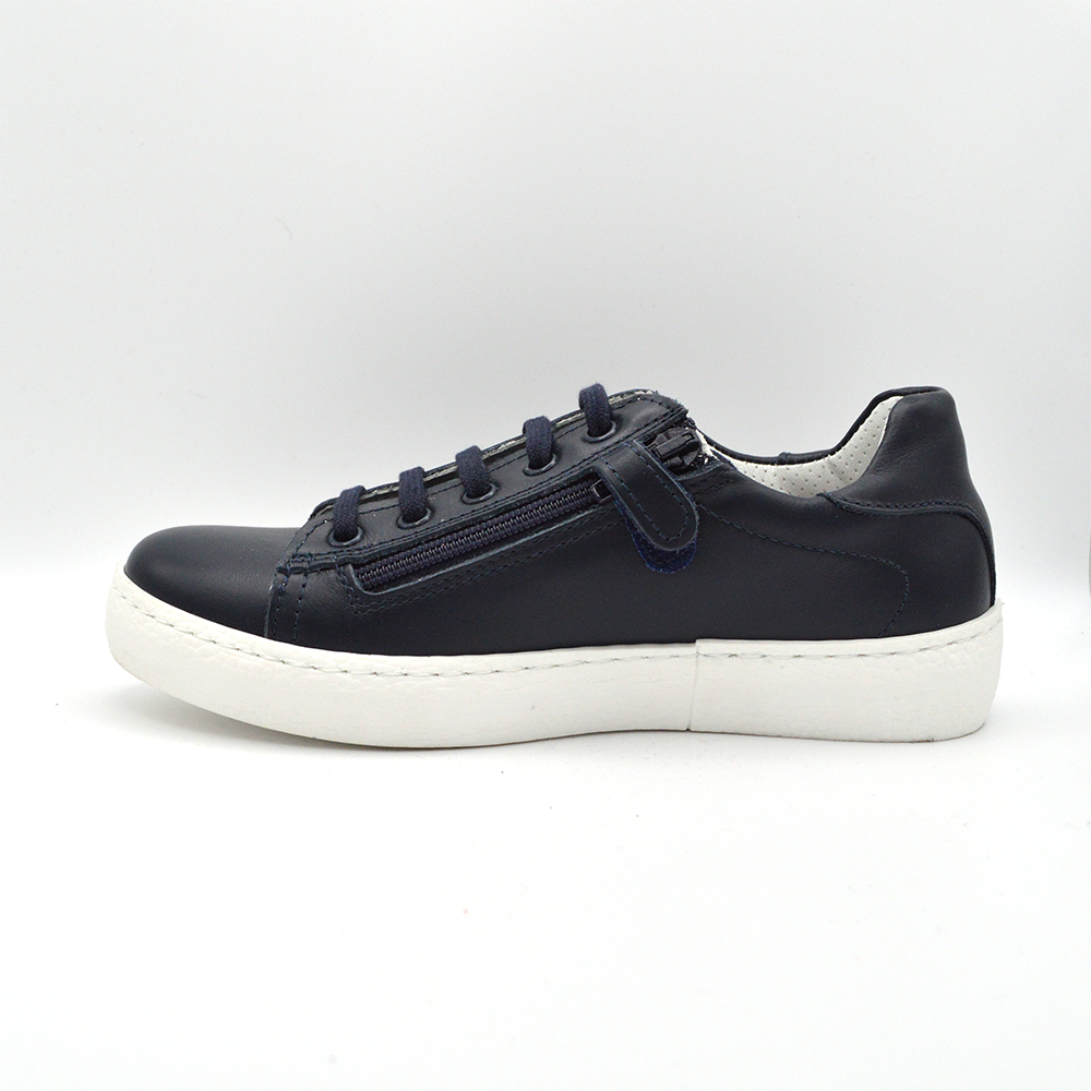 Mobi Dick | Sneaker pelle blu