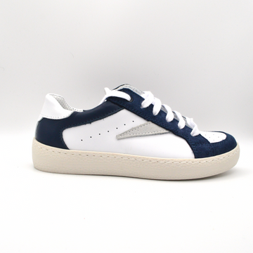 Mobi Dick | Sneaker pelle bianca e blu