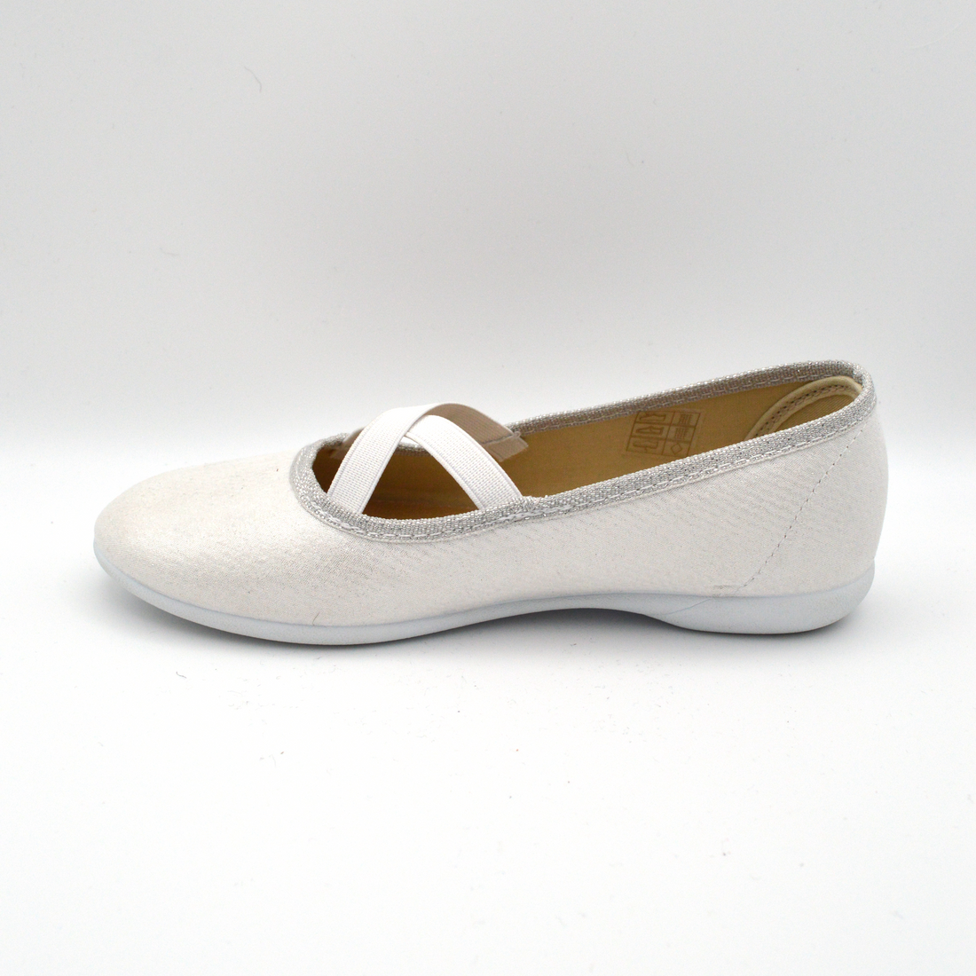Batilas | Ballerina argento con incrocio