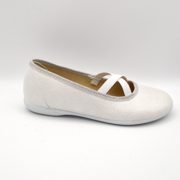 Batilas | Ballerina argento con incrocio