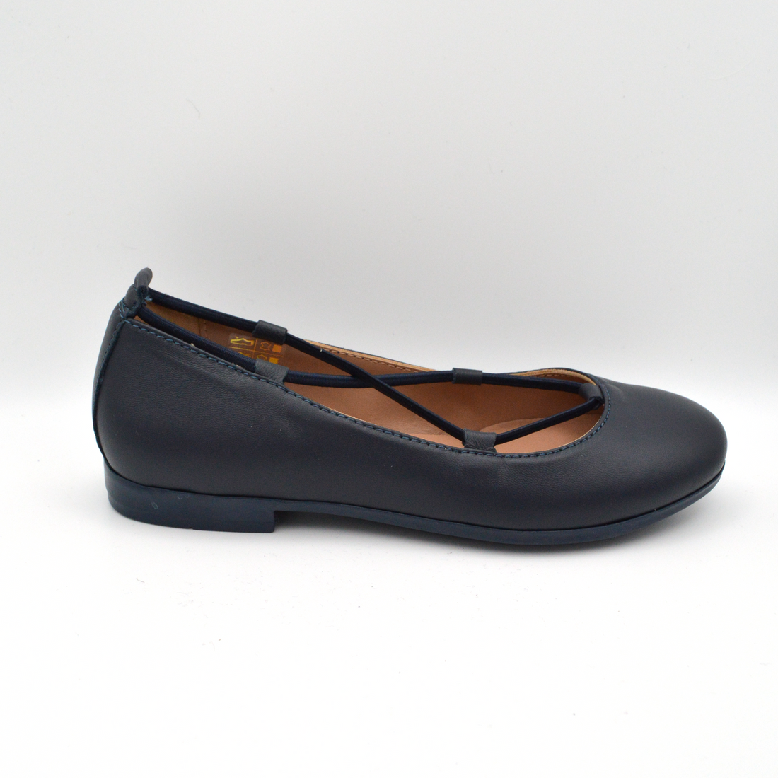 La Pregiata | Ballerina pelle blu navy