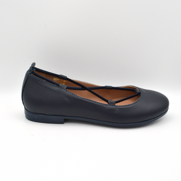 La Pregiata | Ballerina pelle blu navy