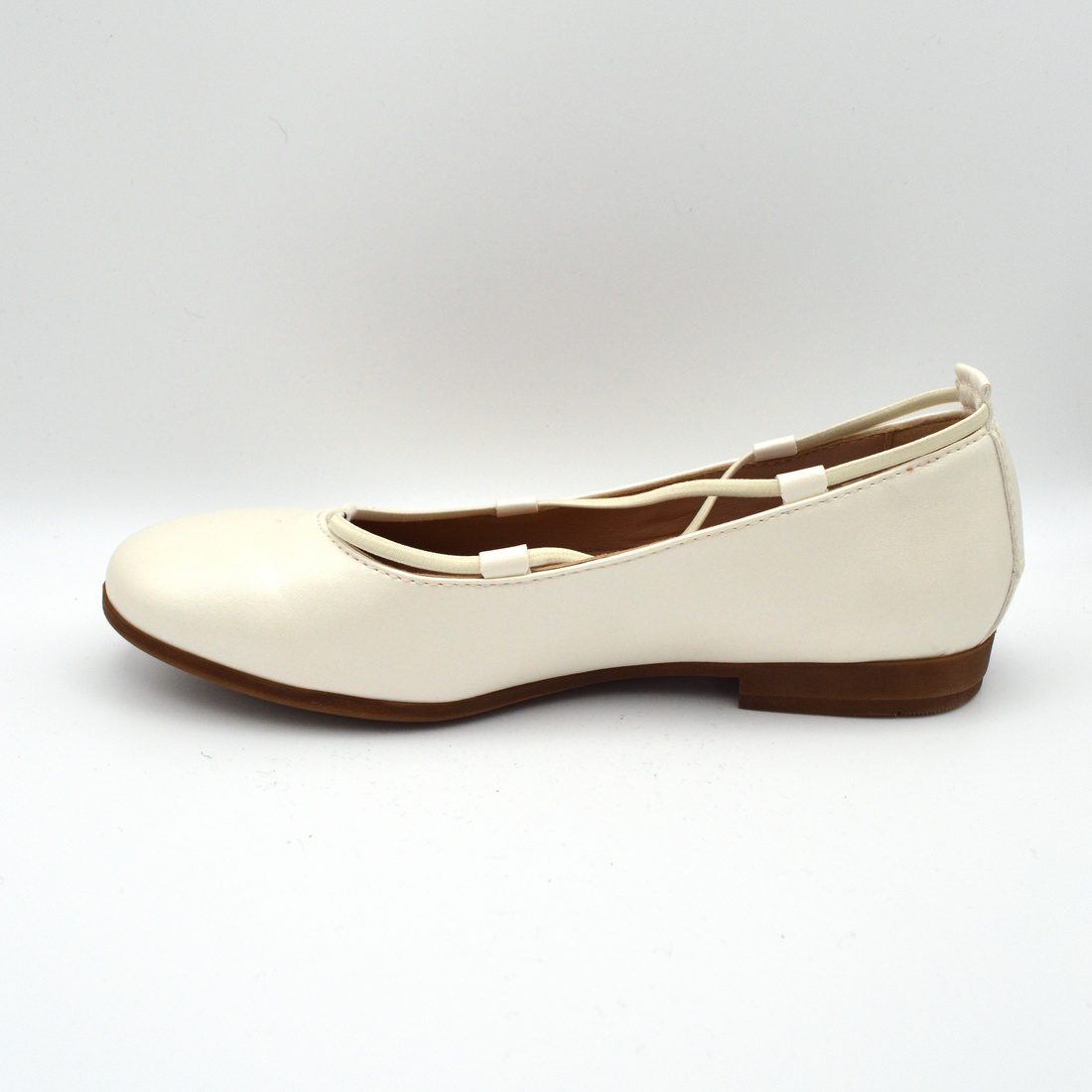 La Pregiata | Ballerina pelle avorio