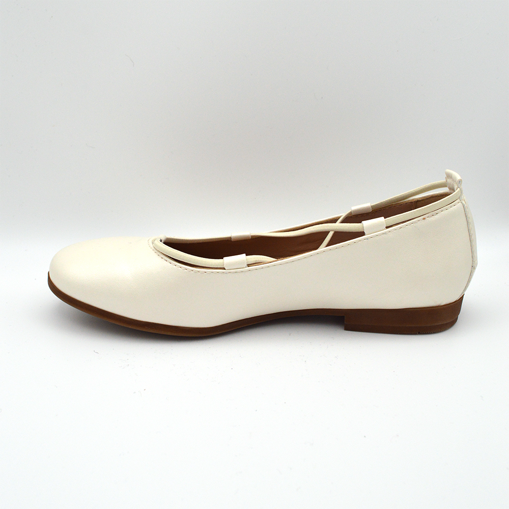 La Pregiata | Ballerina pelle avorio