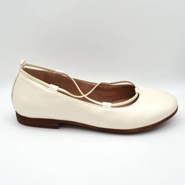 La Pregiata | Ballerina pelle avorio