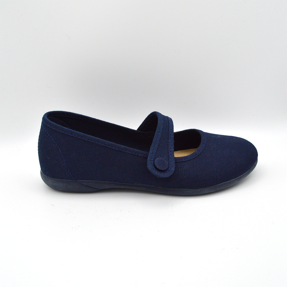 Batilas | Ballerina in tela blu navy