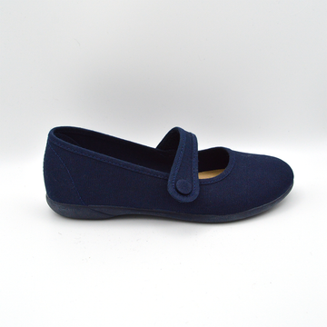 Batilas | Ballerina in tela blu navy