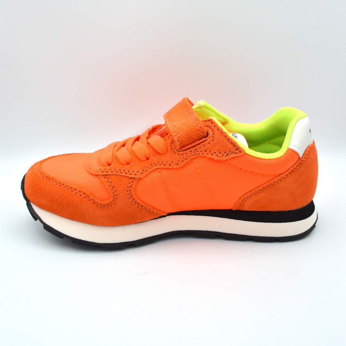 SUN68 | Sneaker arancio fluo lacci e velcro