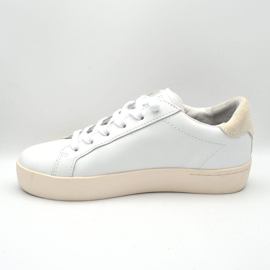 SUN68 | Sneaker bianco e argento lacci