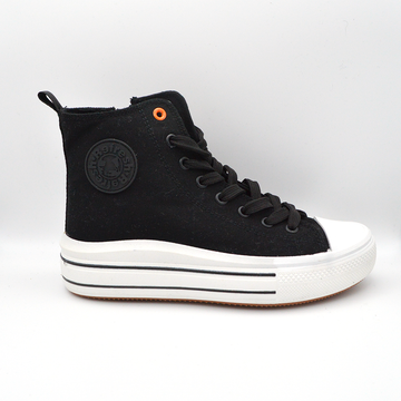 Refresh | Sneaker con lacci nera