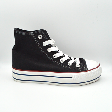 Refresh | Sneaker con lacci bianca e nera