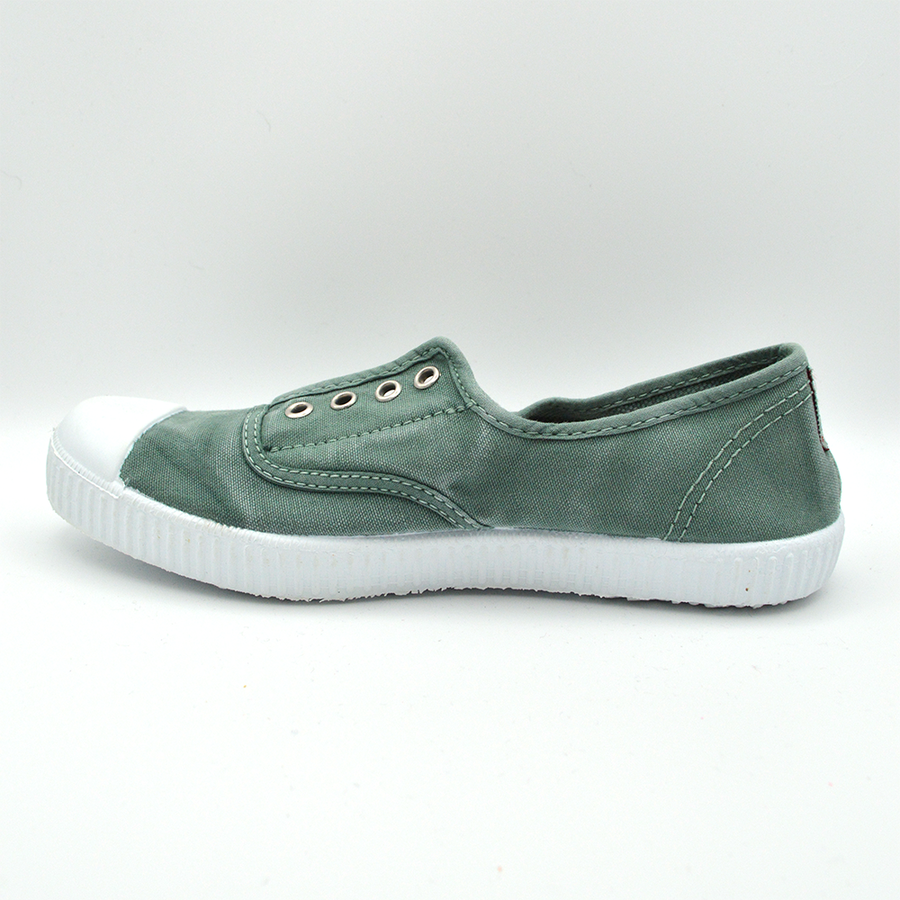 Cienta | Slip on verde salvia