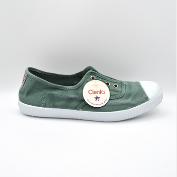 Cienta | Slip on verde salvia