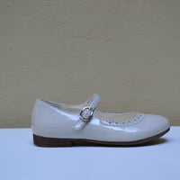La Pregiata – Ballerina Mary Jane in Pelle con Lavorazione "Brogue"