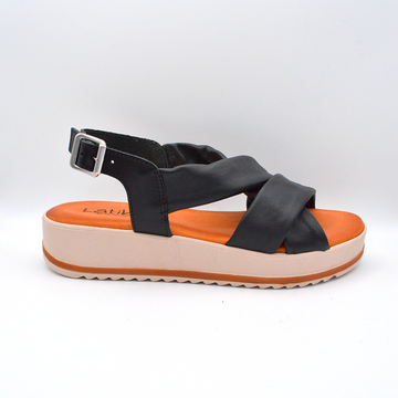Latika | Sandalo platform nero
