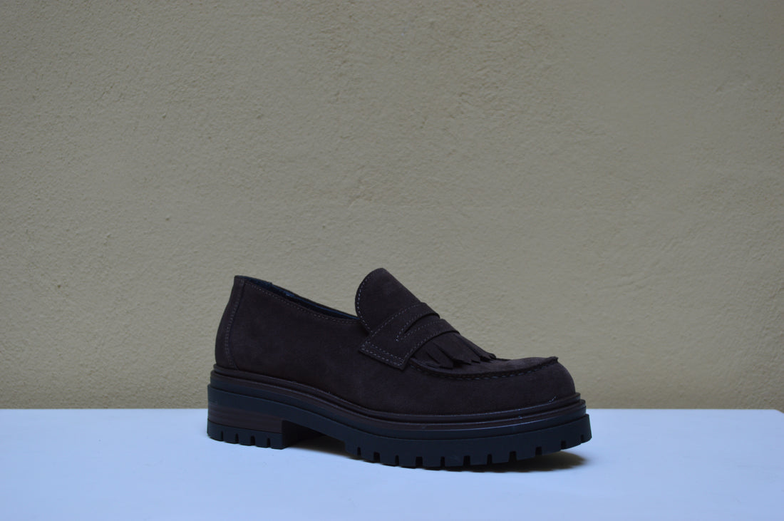 La Pregiata – Mocassino Chunky con Frange e Suola Carrarmato