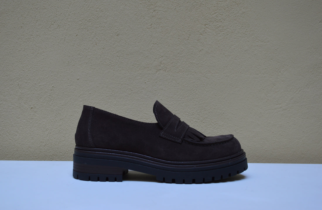 La Pregiata – Mocassino Chunky con Frange e Suola Carrarmato