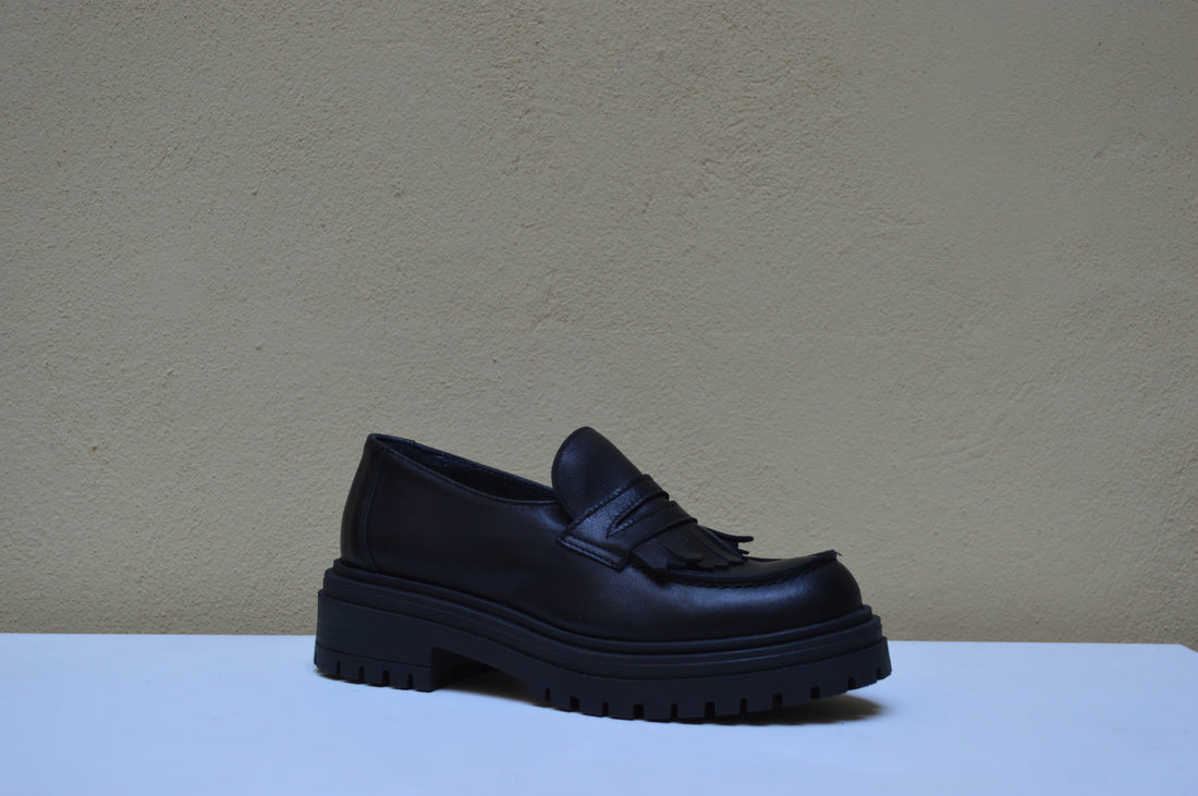 La Pregiata – Mocassino Chunky con Frange e Suola Carrarmato