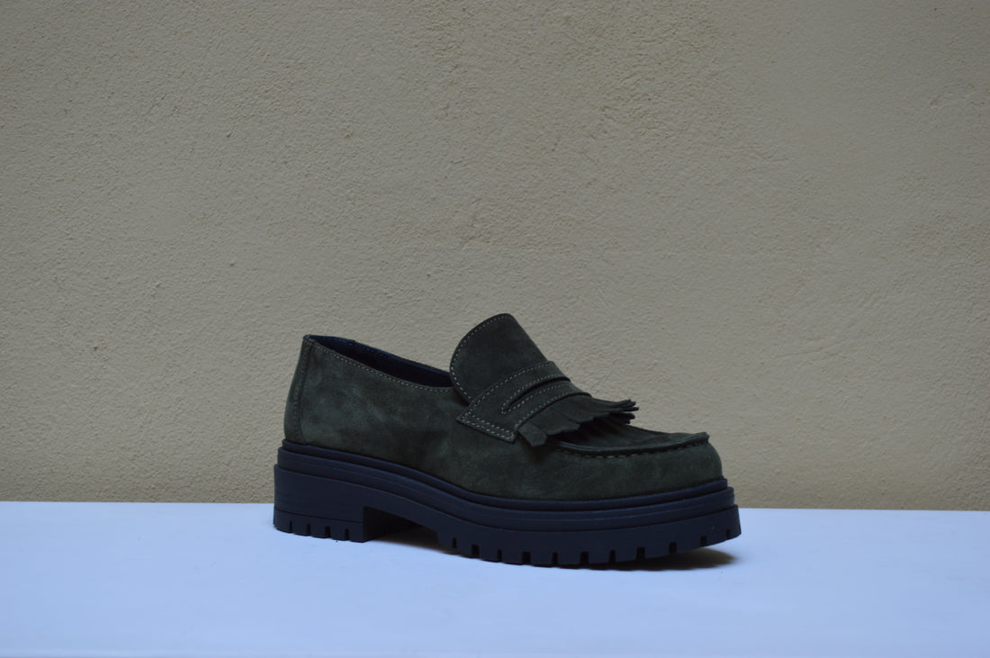 La Pregiata – Mocassino Chunky con Frange e Suola Carrarmato