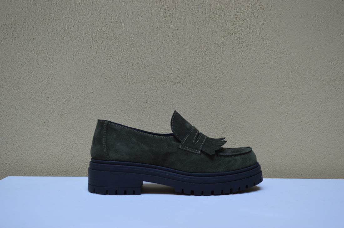 La Pregiata – Mocassino Chunky con Frange e Suola Carrarmato