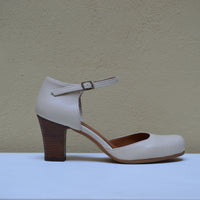 Studio 76 – Decoltè Artigianale "Slingback" con Cinturino e Tacco Scultoreo