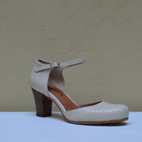 Studio 76 – Decoltè Artigianale "Slingback" con Cinturino e Tacco Scultoreo