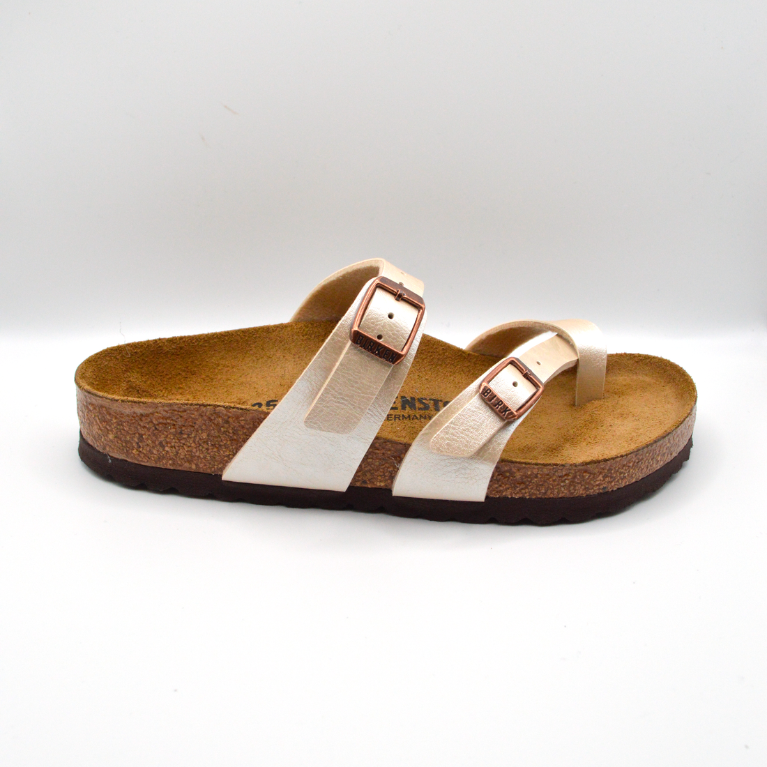 Birkenstock | Sandalo oro con incrocio