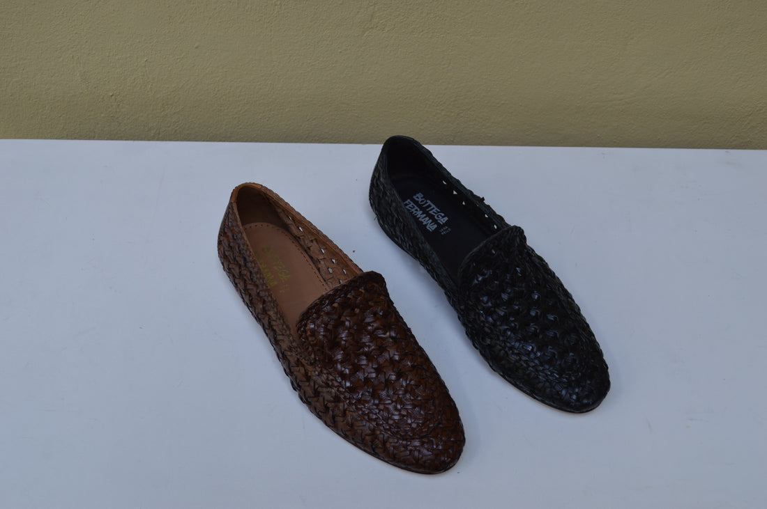 Mocassino intrecciato Bottega Fermana