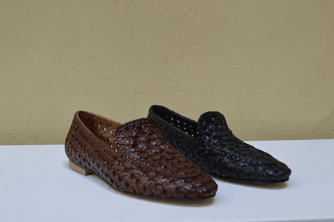 Mocassino intrecciato Bottega Fermana