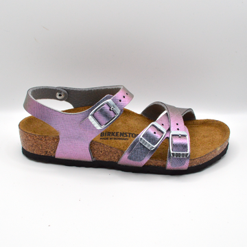 Birkenstock | Sandalo viola metal con incrocio