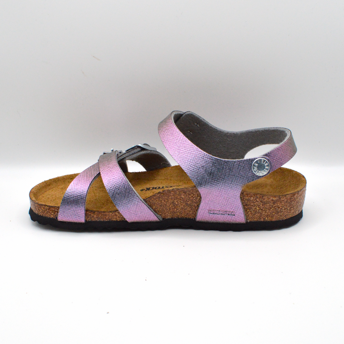 Birkenstock | Sandalo viola metal con incrocio