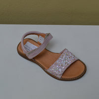 Sandalo Froddo Glamour - Rosa Pastello con Fascia Glitter Multicolor