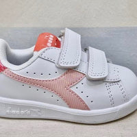 DIADORA velcro in white red or white pink leather